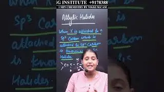 Allylic Halide l 1 Min Chemistry  131 l Class 12 #shorts