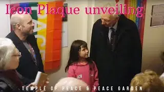 #PeaceGarden30 // Unveiling of Temple Peace Icon Plaque