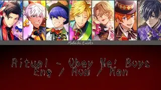 Obey Me! Boys - RITUAL Lyric Video || Obey Me! Till Death Do Us Part (English/Romanized/Japanese)