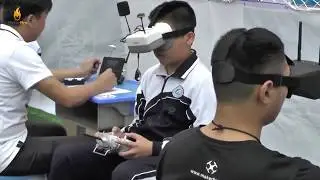 Student Pilot flew Makerfire Armor 90 Micro Racing Drone