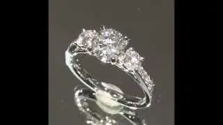 Round Diamond 3-Stone Engagement Ring