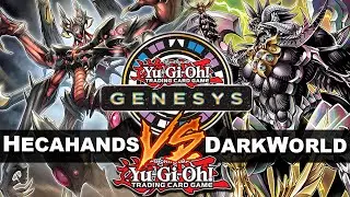Yu-Gi-Oh! Genesys - Hecahands Runick vs. Dark World | The chat while playing is like this
