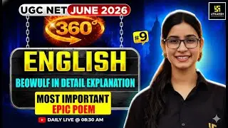 UGC NET JUNE 2026 |Beowulf in Detail |Most Important Epic Poem|#9| English Literature | Prerna Ma&rsquo;am