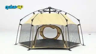 How to Set up and take down Quick up Pet Pumpkin play Tent in 10 seconds?