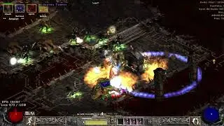 Project Diablo 2 Season 12 - Fire Golem Necro Gameplay - 3min 133 Density +1 T2 River of Blood day12