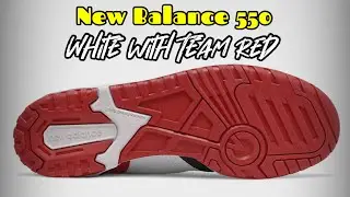 WHITE WITH TEAM RED New Balance 550 DETAILED LOOK and Release Update