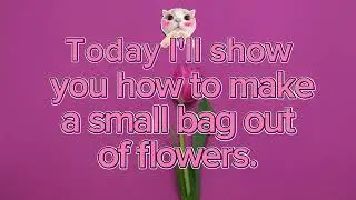 Mini Flower Purse &mdash; Soft Aesthetic Floral Art#FlowerBag#FloralBag#MiniFlowerBag#FlowerHandbag#Floral