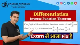 Differentiation Theorem (Inverse Function)