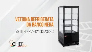 Vetrina refrigerata da banco 78 litri CHVB78B - Chefline