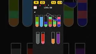 water sort level 130 | colour puzzle gameplay walkthrough solution
