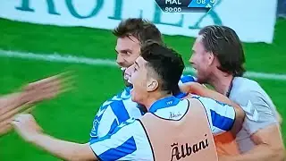 J&oslash;rgen Skjelvik amazing goal from corner kick in added time 🇩🇰