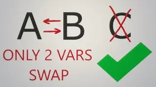 how to swap 2 variables without using a 3rd