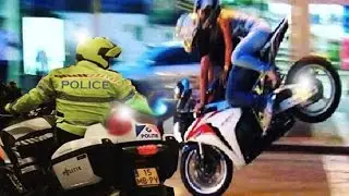 Amazing !! Best Motorcycle Police Chase Car  Compilation 2016