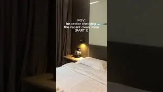 POV:Inspector checking the vacant clean room pt 1
