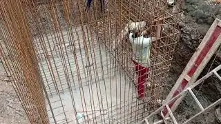 reinforcement work for underground water tank