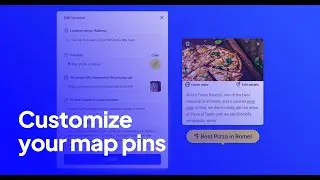 How to assign and customize locations to any text on a map