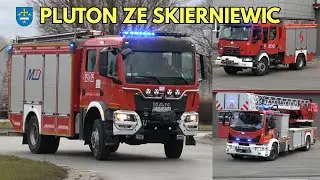 Wyjazd Alarmowy plutonu gaśniczego GBA Renault D16, GCBA MAN TGM i SD-42 Iveco z JRG Skierniewice
