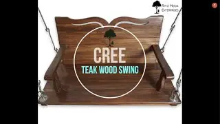 Teak Wood 2 Seater Swing with Back Rest and Stainless Accessories from Riyo Moda&reg;