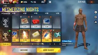 Freefire October 2021 Elite Pass Mesmerizing Nights