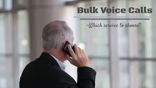 Bulk Voice Call Service - Which service to choose? (Usecase - Bank)