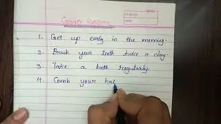 10 Lines on Good Habits in English | 10 Lines on Good Habits essay I  #youtubeeducation #education