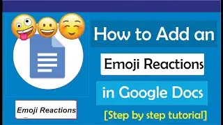How to Add An Emoji Reaction to Google Docs