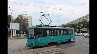 Трамвай БКМ-60102 борт. № 065 маршрут №3 в Минске (ПОЕЗДКА)