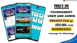 Free Fire Tournament App in Sketchware Pro | Admin + User Panel Full Project #sketchwarepro