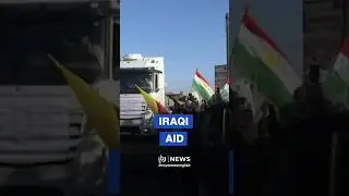 Iraqi humanitarian aid trucks arrive to Syria to support Kurdish population