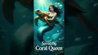 The Mermaid Queen Saves the Sea Turtle