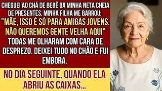 &ldquo;N&atilde;o queremos gente velha aqui&rdquo;: minha filha me expulsou do ch&aacute; de beb&ecirc; da minha neta&hellip; At&eacute; ela abrir