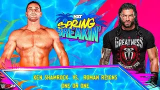 Ken Shamrock vs Roman Reigns – The World’s Most Dangerous Man vs The Tribal Chief | WWE 2K24