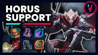 HORUS COMPLETELY DESTROYS SMITE GAMES | HORUS SUPPORT PLAY-BY-PLAY | SMITE 10.7