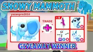 HUGE WIN !?! 🔥 I TRADED *NEW* SNOWY MAMMOTH 🦣❄ IN THE NEW ICE DIMENSION UPDATE 🌀🧊 ADOPT ME
