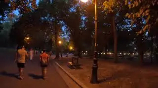 Living in Romania 123. Craiova parks by night. Romanescu Park. Fantasy Park.