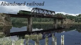 Freight train train on the abandoned railroad - Railworks