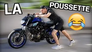 J'essaie de redémarrer la MT-07... C'est pas gagné 😂