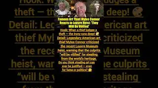 #LouvreHeist #MylesConnor #ArtTheft #BreakingNews #Paris #MuseumHeist