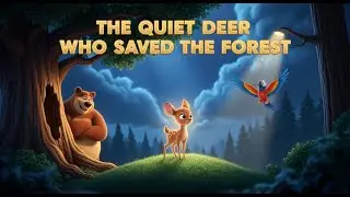 Kids cartoon animaThe Quiet Deer Who Saved the Forest 🦌 | Kids Moral Story | Bedtime Animal Storyl