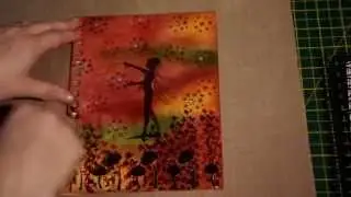 How to do a book cover with Tim holtz Distress inks