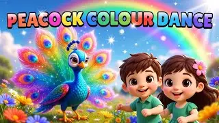 #Peacock🦚 Colour Dance | Kids Nursery Rhyme & Colour Learning Song🦚🧚&zwj;♀️#kids fantasy 