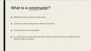 Java Constructor