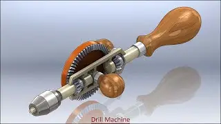 Drill Machine with audio narration || SolidWorks Tutorial