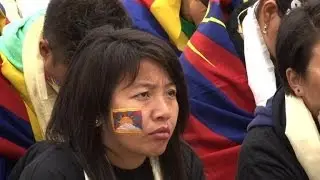 Protestation tib&eacute;taine &agrave; l'ONU contre les droits de la Chine