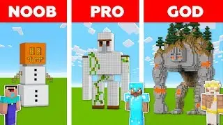 Minecraft NOOB vs PRO vs GOD: SUPER GOLEM in Minecraft / Animation