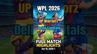 Last Over Thriller! 😱 DC vs UPW Match Highlights | WPL 2026 #UPWvsDC #crickethighlights  #Shorts