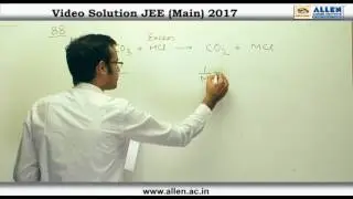 JEE Main 2017 Exam Chemistry Solution &ndash; Q. No. 87, 88, 89, 90 (Paper Code-B)