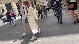 Как красиво одеваются итальянки. Римский стритстайл. Стильные весенние образы #whatarepeoplewearing