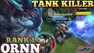 ORNN SUPPORT META BUILD ABUSE! UNSTOPPABLE MVP PLAY- TOP 1 GLOBAL ORNN BY Thảo By - WILD RIFT