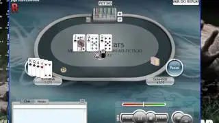 Str8 flush Vs Quad nines (ON FLOP!)